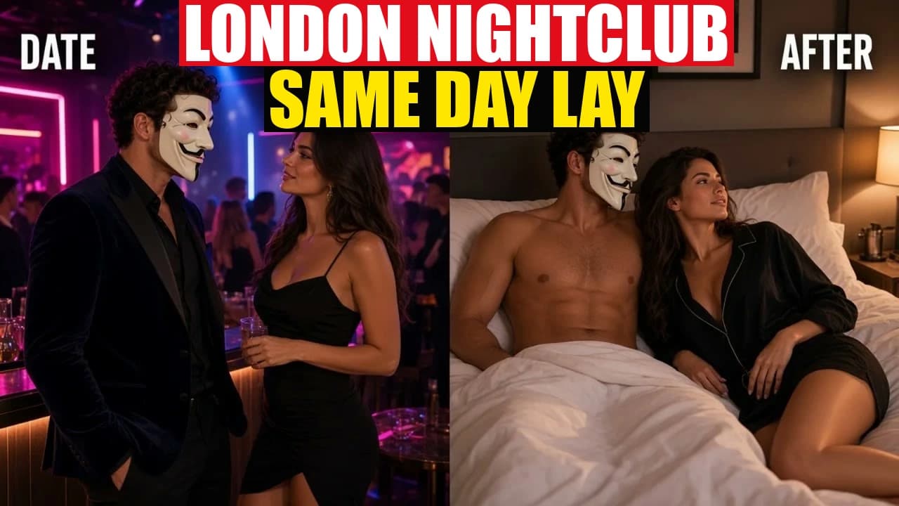 Split: nightclub then she wears his black shirt on the bed, NIGHTCLUB.