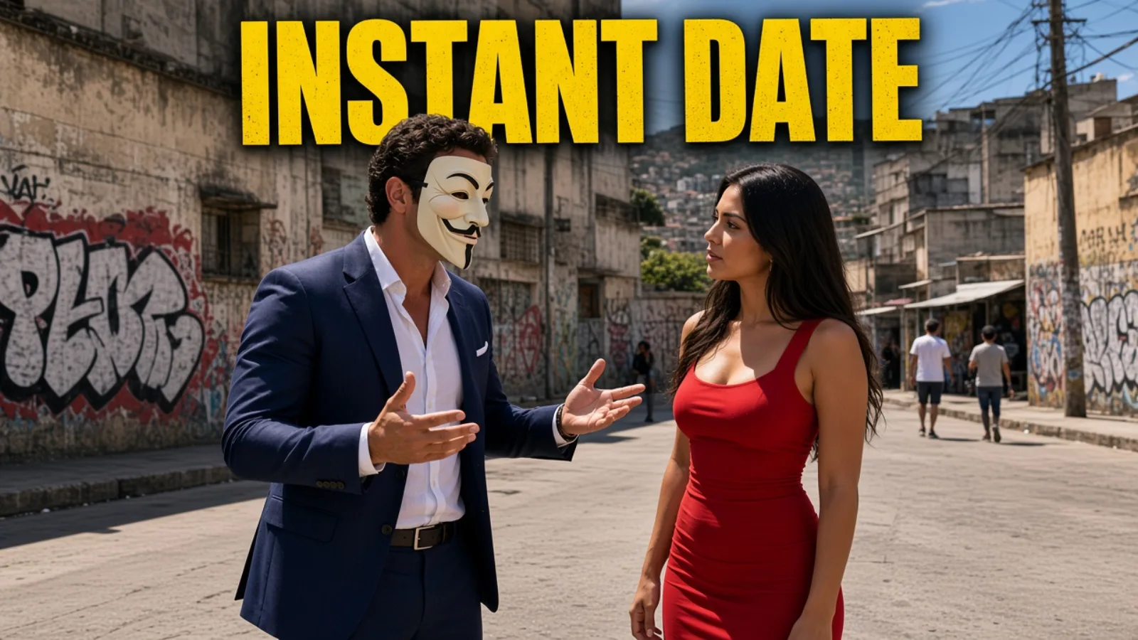 Harsh Venezuelan street instant date, INSTANT DATE.