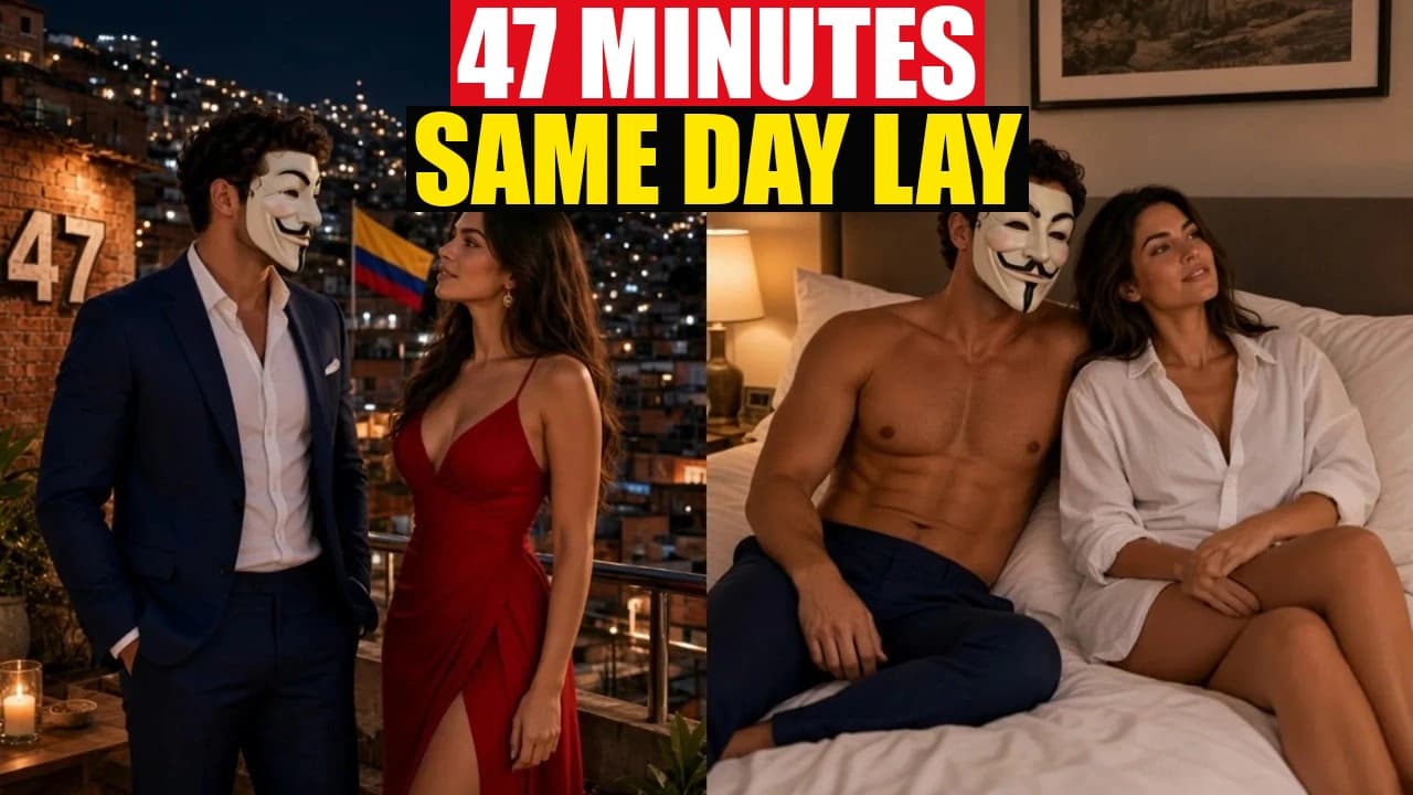 Split: Medellin night then she wears his white shirt on the bed, 47 MIN.