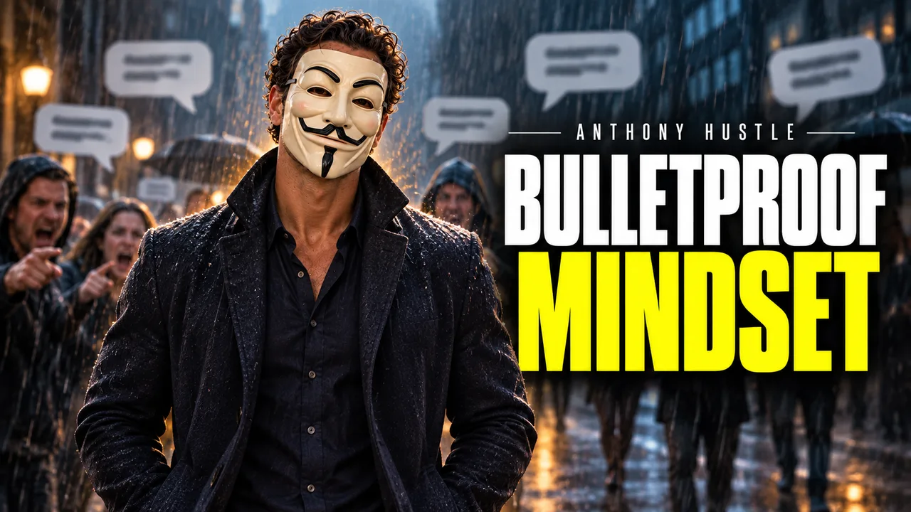 Masked Tony steady while comments fly, BULLETPROOF MINDSET.