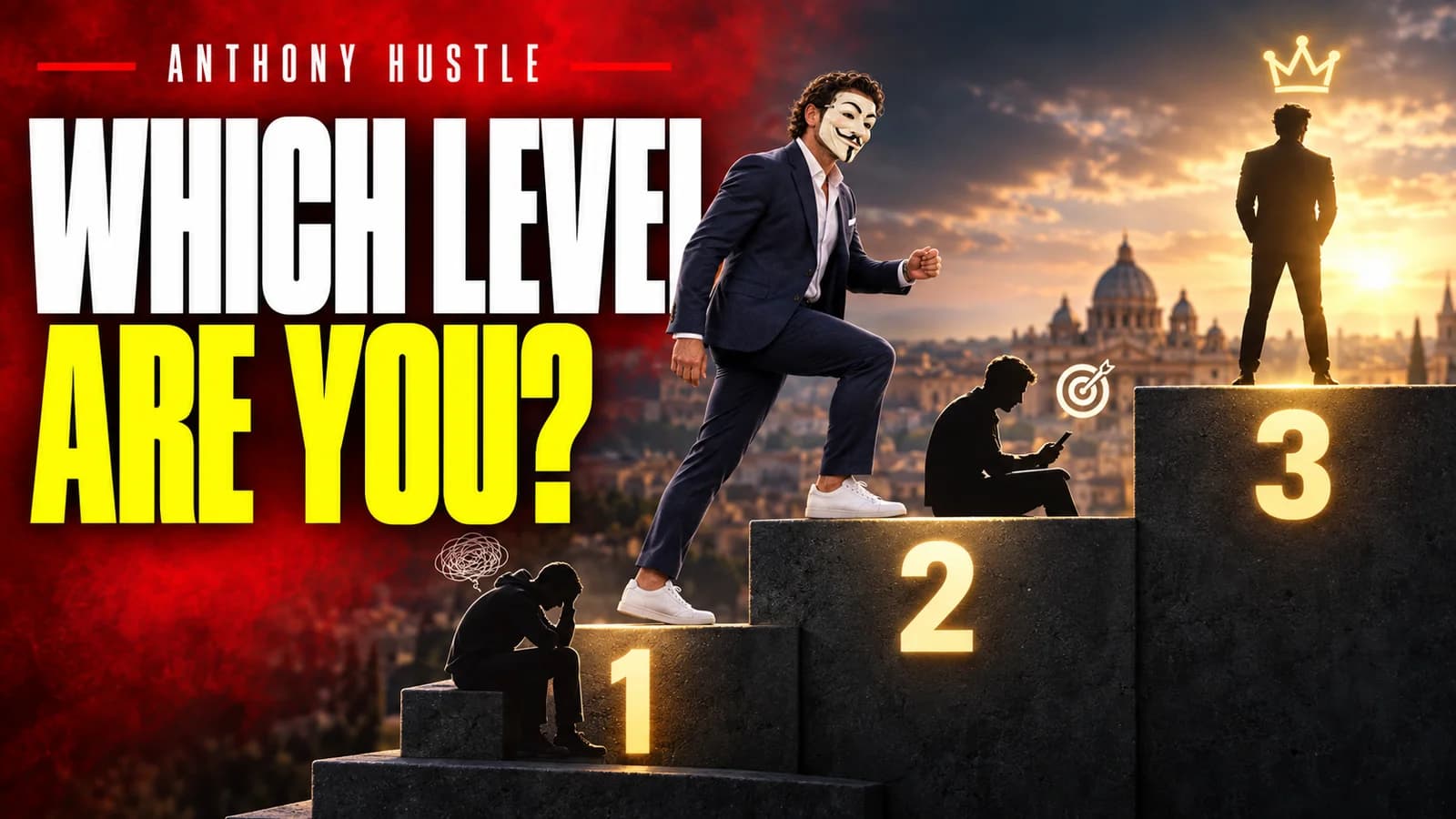 Anthony Hustle artwork for The 3 Levels of Game