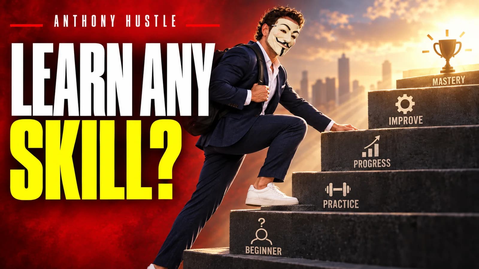 Anthony Hustle artwork for How to master any skill